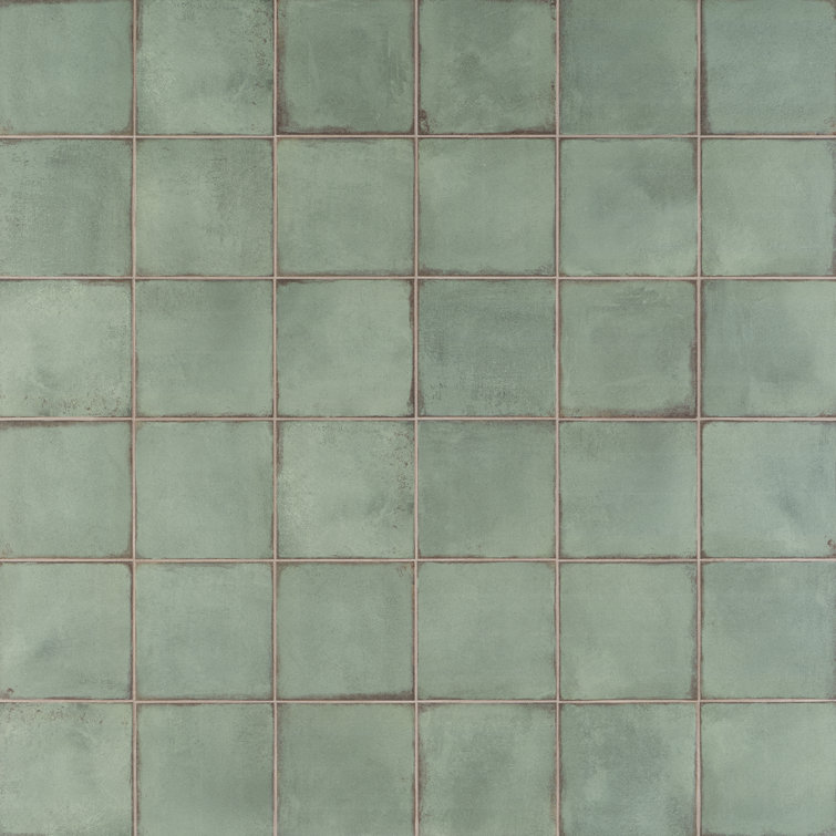 Coronado Green Matte 8" x 8" Porcelain Floor and Wall Tile