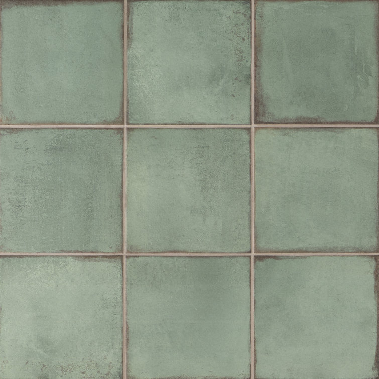 Coronado Green Matte 8" x 8" Porcelain Floor and Wall Tile