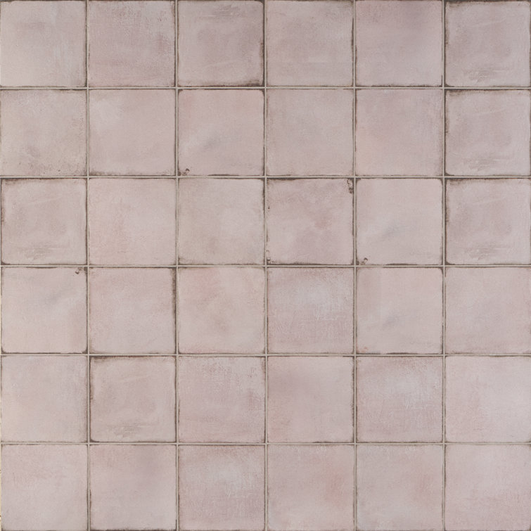 Coronado 8" x 8" Matte Pink Porcelain Tile