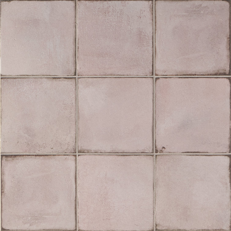 Coronado 8" x 8" Matte Pink Porcelain Tile