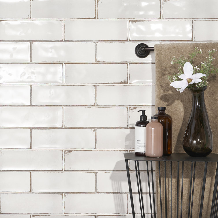 Santa Fe 4" x 12" Ceramic Fabric Look Subway Tile