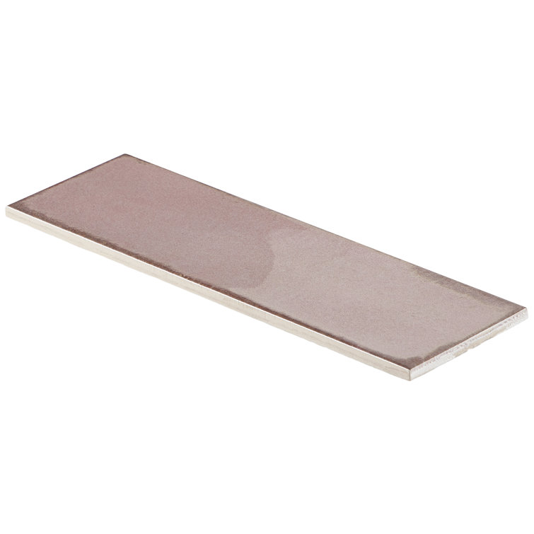 Coronado Polished Pink Ceramic 4x12 Subway Tile