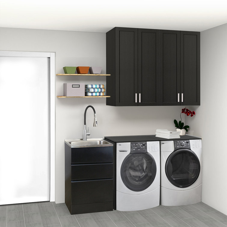 Brushed Nickel and Black Stainless Steel Pull-out Spray Faucet