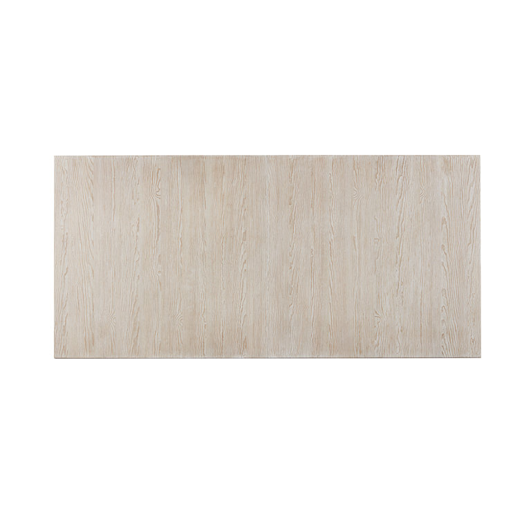 Weathered White Oak Extendable Farmhouse Dining Table