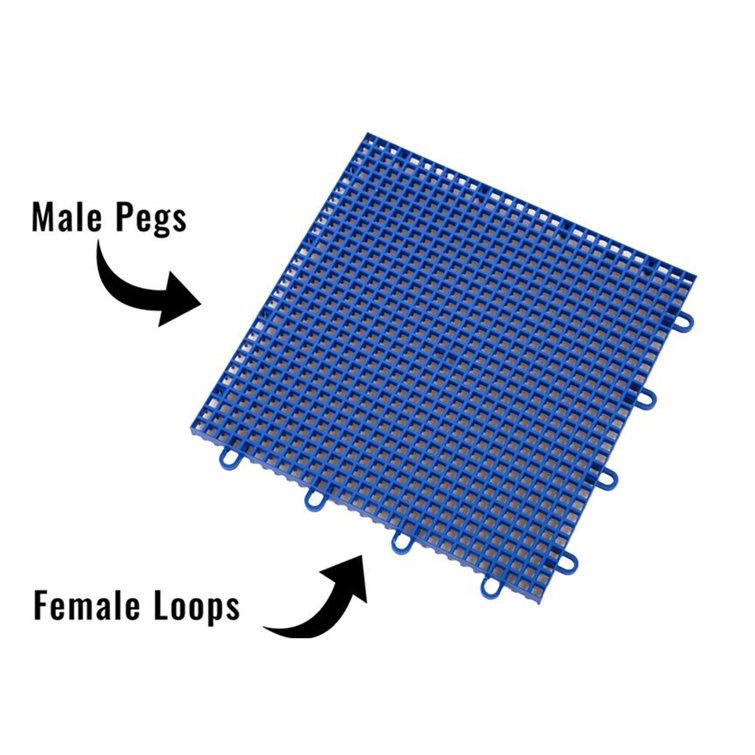 Camel's Back Plastic Interlocking Outdoor Deck Tiles