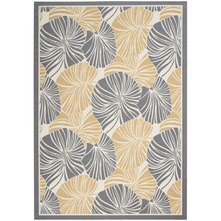 Handmade Gray Synthetic 5' x 7' Easy-Care Rectangular Rug