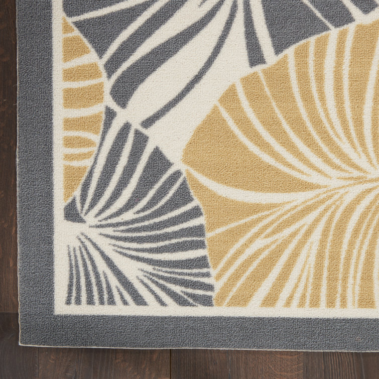 Handmade Gray Synthetic 5' x 7' Easy-Care Rectangular Rug
