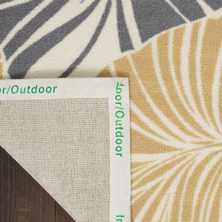 Handmade Gray Synthetic 5' x 7' Easy-Care Rectangular Rug
