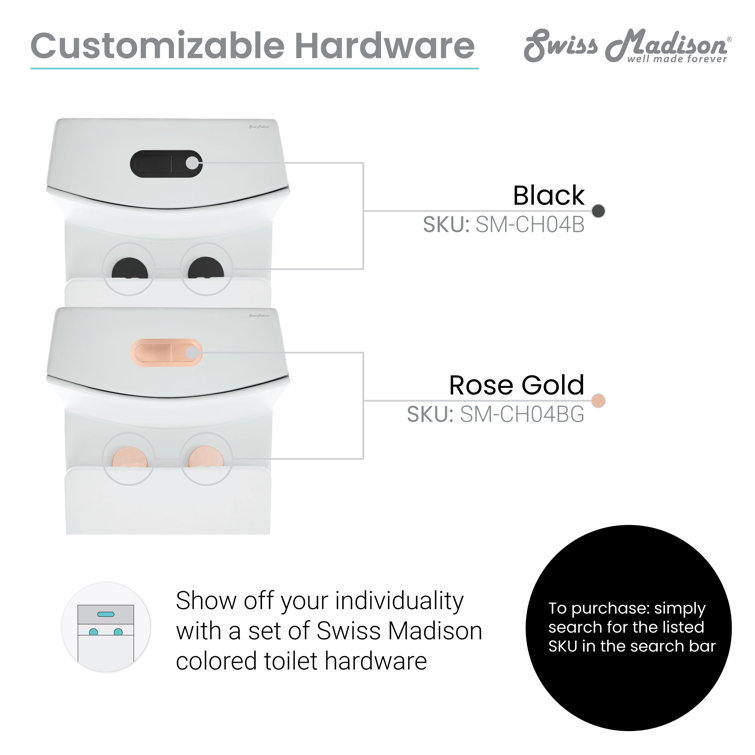 Matte White One-Piece Elongated Dual-Flush Toilet