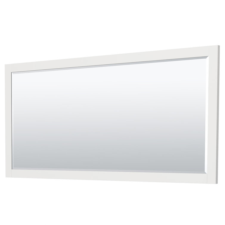 Miranda 72" White Double Bathroom Vanity with Cultured Marble Top