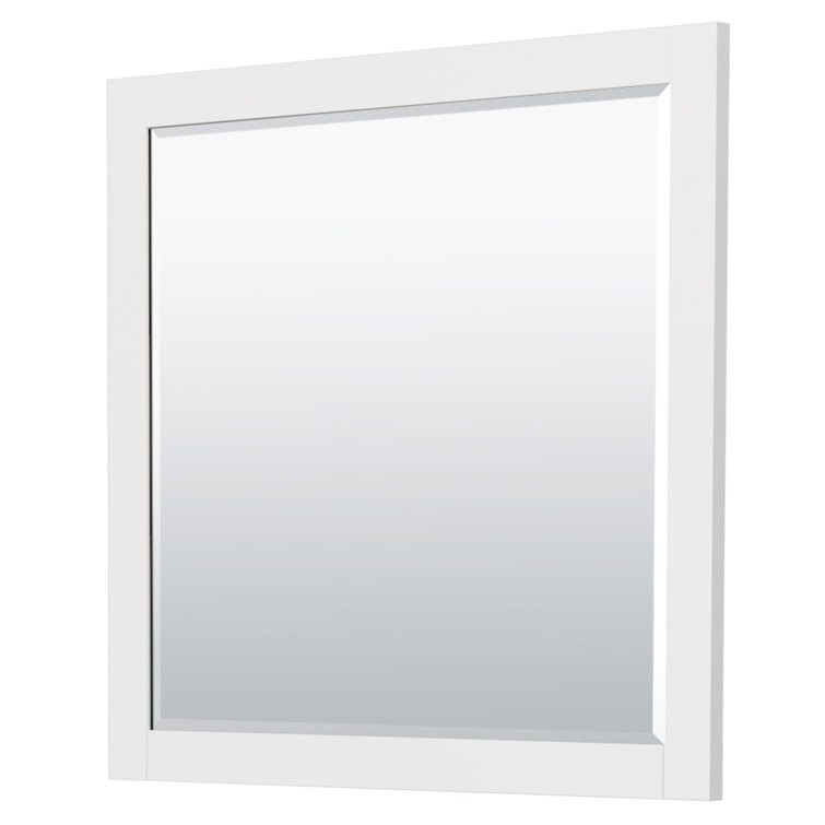 Miranda 36" White Bathroom Vanity with Marble Top and Mirror
