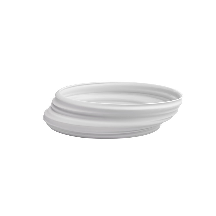 Vortex White Handmade Porcelain Decorative Bowl