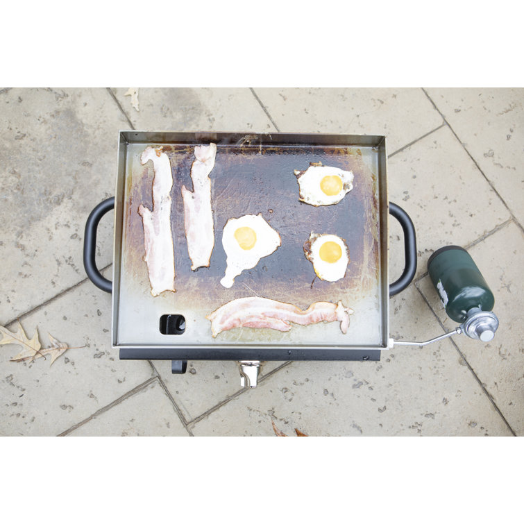 19-Inch Black Stainless Steel Portable Propane Gas Griddle