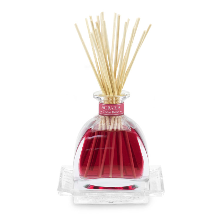 Cedar Rose Scented Oil Reed Diffuser Set