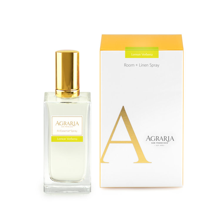 Lemon Verbena Gold-Capped Glass Room Spray Bottle