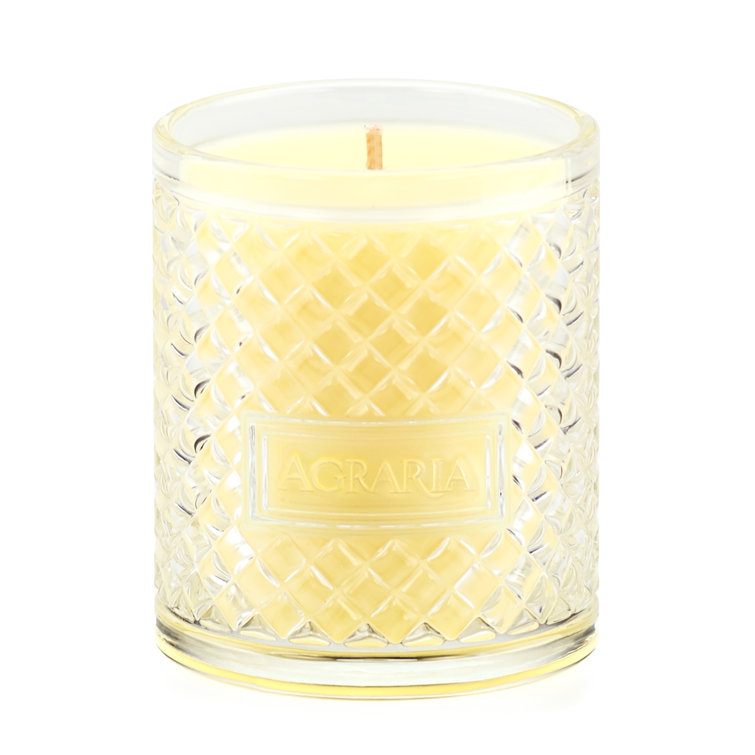 Bitter Orange Scented Soy Candle in Crystal Glass