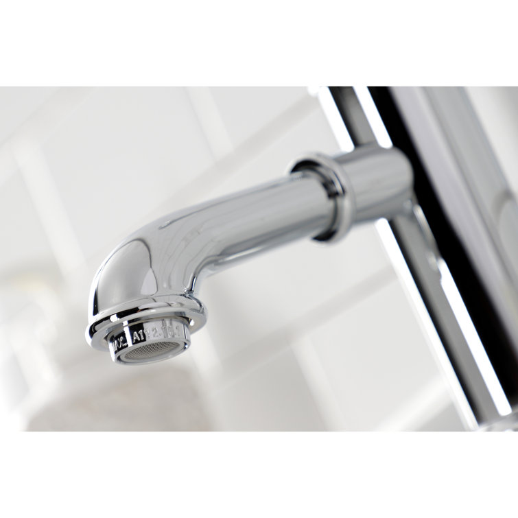 Polished Chrome Single-Handle Bathroom Faucet with Brass Pop-Up