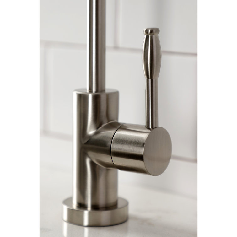 Brushed Nickel Single-Handle Water Filtration Faucet