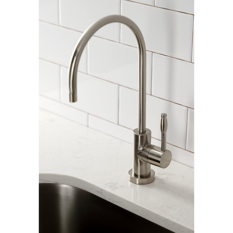 Brushed Nickel Single-Handle Water Filtration Faucet