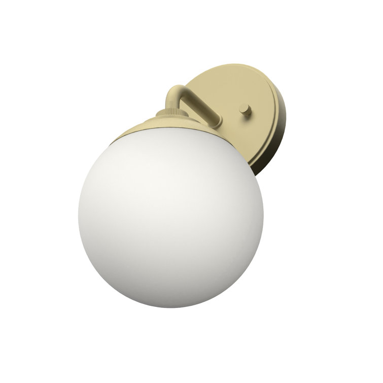Hepburn Mid-Century Modern Brass Dimmable Wall Sconce