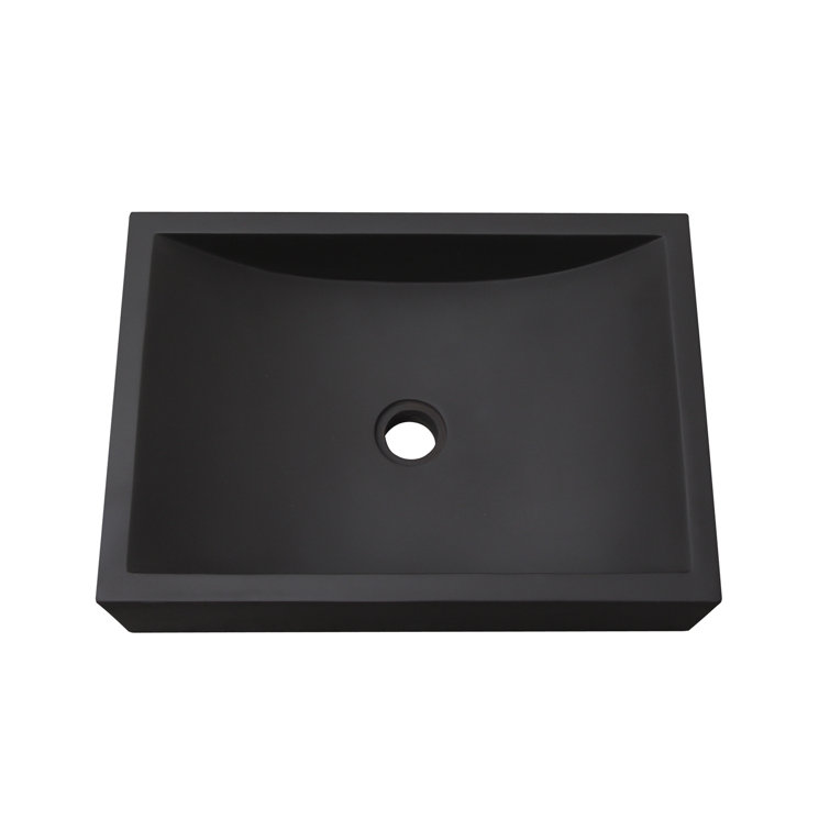Barclay 5-321CGR Barclay Eldon 13.875'' Concrete Rectangular Bathroom Sink