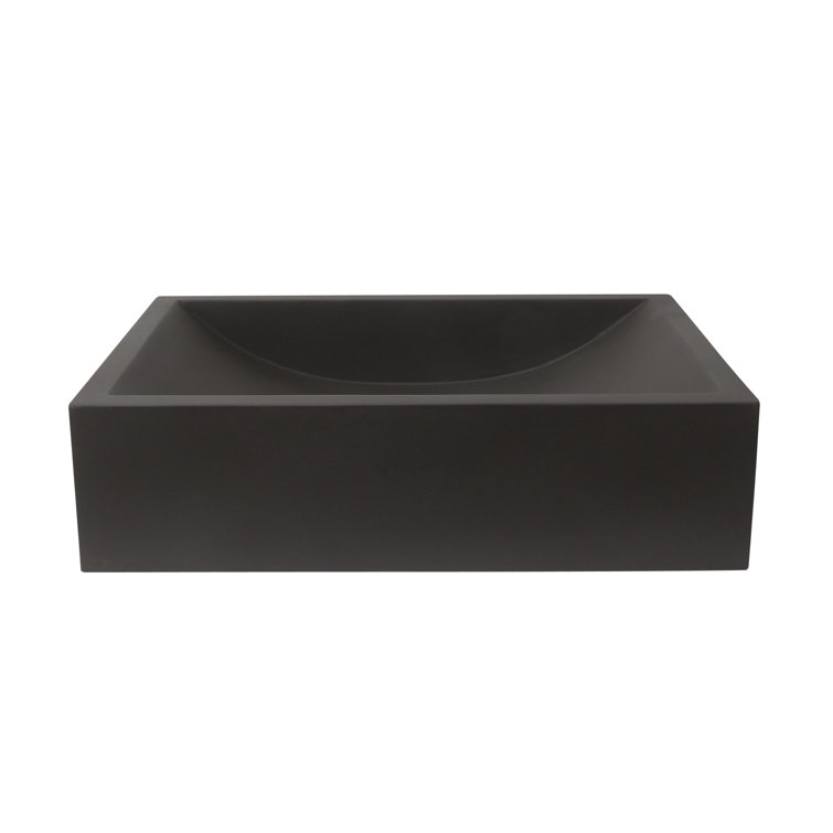Barclay 5-321CGR Barclay Eldon 13.875'' Concrete Rectangular Bathroom Sink