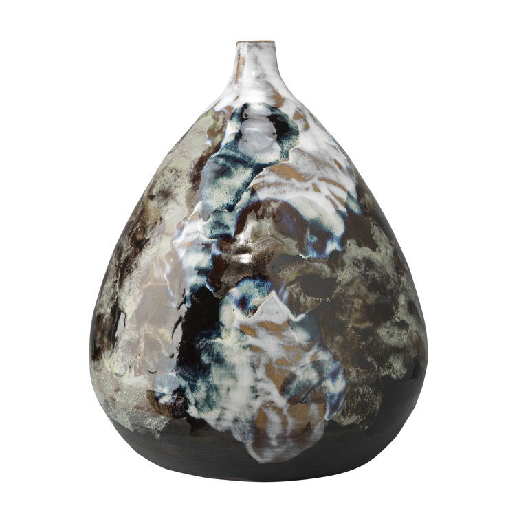Handcrafted Multicolor Ceramic Decorative Table Vase