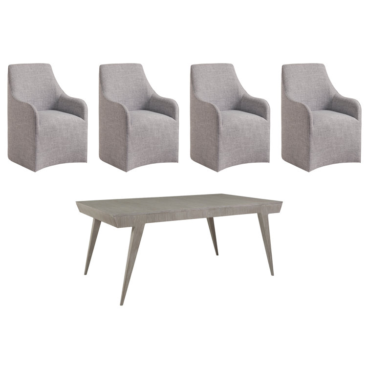 Bianco Extendable Rectangular Mahogany Dining Table for Eight