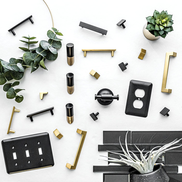 Maxted Matte Black Wall Mounted Bathroom Hardware Set
