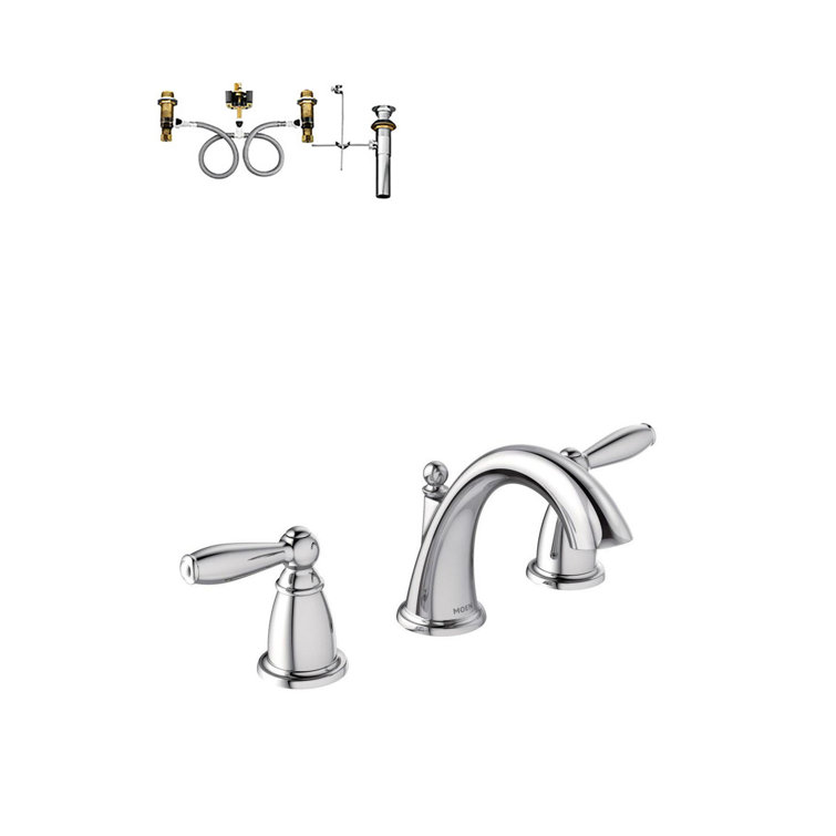 Contemporary Distressed Bronze 5'' High Widespread Bathroom Faucet