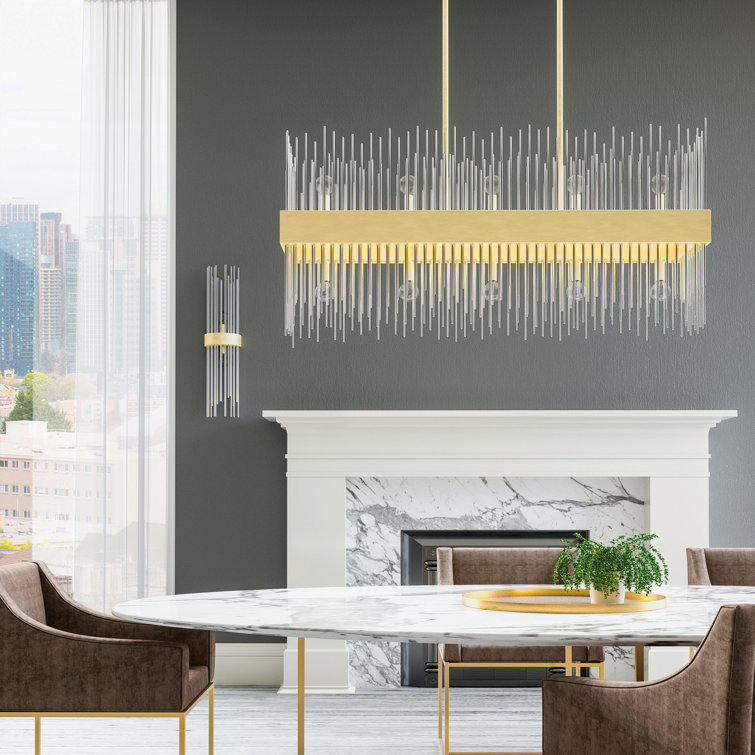 Lena Mid-Century Modern Fire and Ice Nickel Wall Sconce