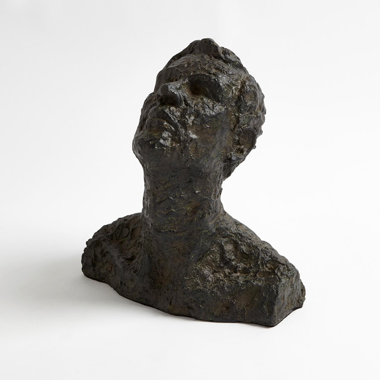 Contemporary Gazing Sculpture in Dark Bronze Verdi Finish
