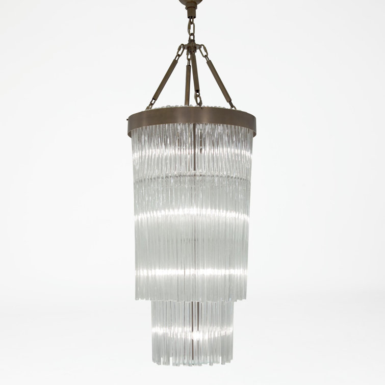 Rainfall Canopy 8-Light Brass & Bronze Chandelier