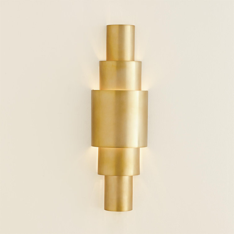 Concentric Circles Antique Brass & Bronze Wall Sconce