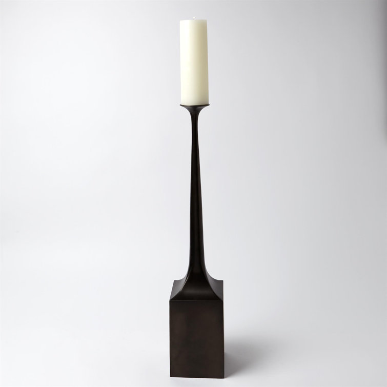 Bronze 29" Transitional Sculptural Candlestick