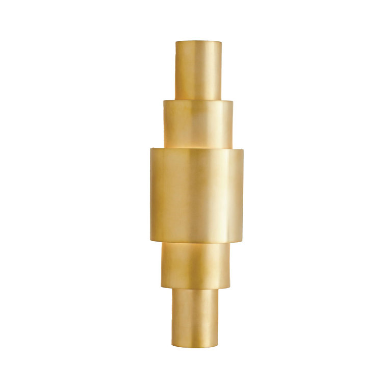 Concentric Circles Antique Brass & Bronze Wall Sconce
