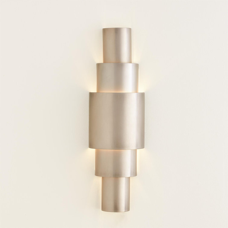 Babylon Concentric Circles Antique Nickel Wall Sconce
