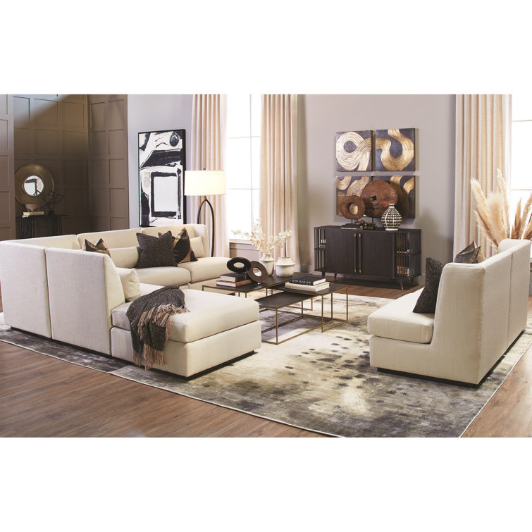 Ellipse Bronze Base Floor Lamp with White Burlap Shade