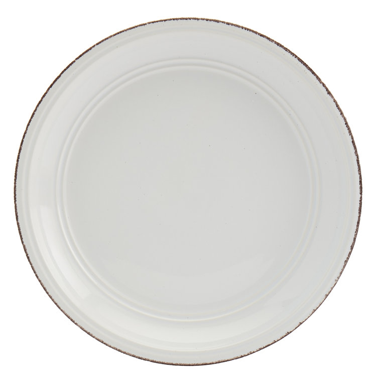 White Ceramic 12-Piece Dinnerware Set with Glossy Finish