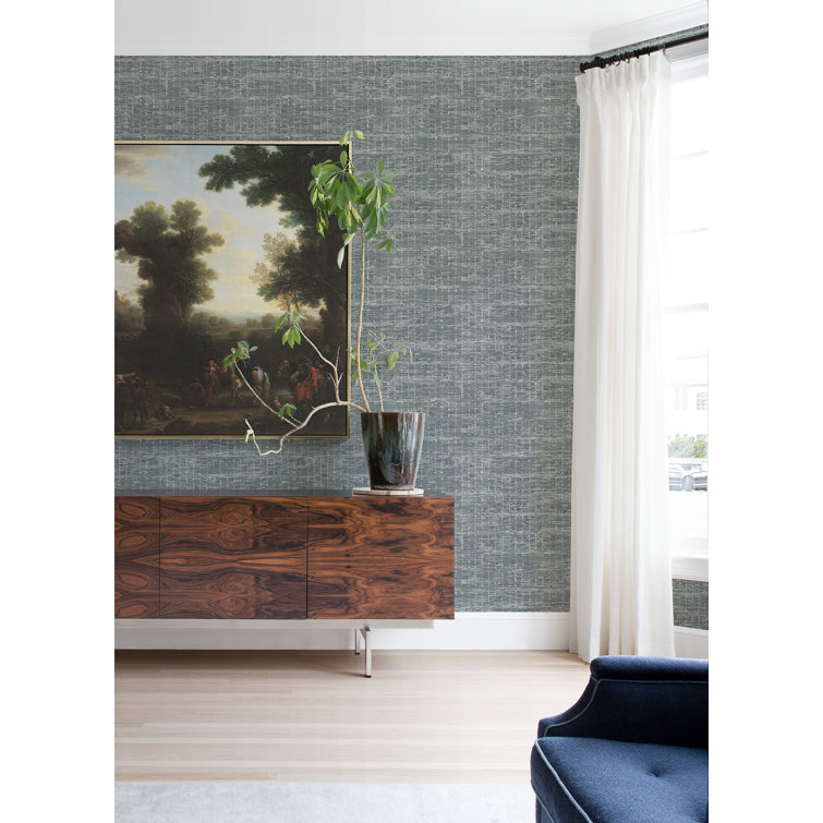 Grey Textured Non-Woven Washable Wallpaper Roll