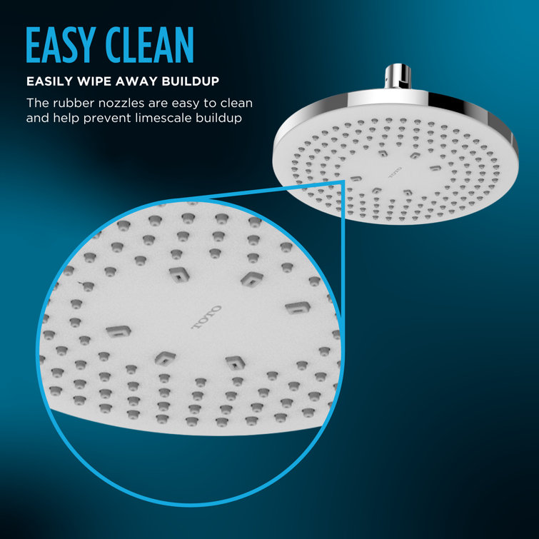 Modern Chrome Square Rain Shower Head with Comfort Wave Technology