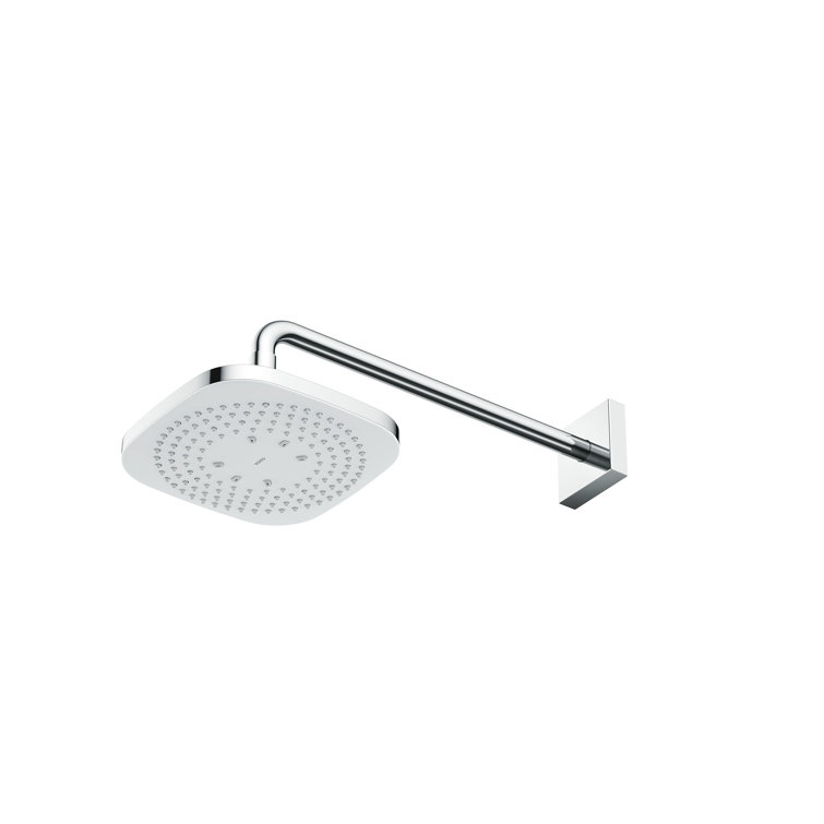 Modern Chrome Square Rain Shower Head with Comfort Wave Technology