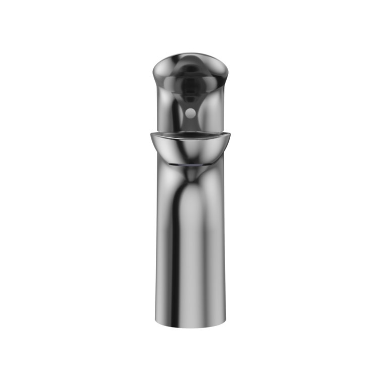 Polished Nickel Single Hole Bathroom Faucet with Drain Assembly