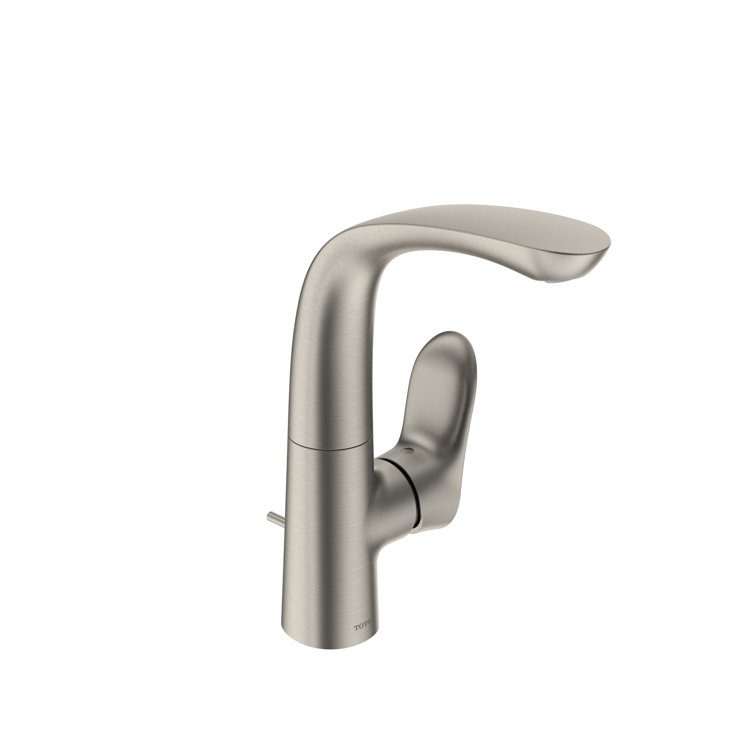 Polished Nickel Single Hole Modern Bathroom Faucet