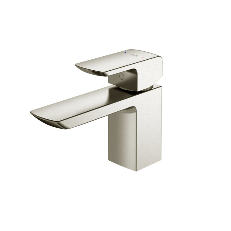 Polished Nickel Single Hole Modern Bathroom Faucet