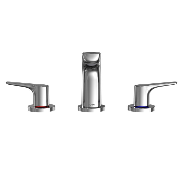 Polished Nickel 11'' Modern Widespread Bathroom Faucet