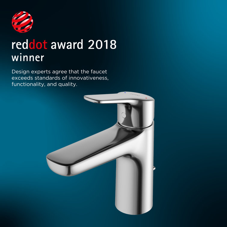 Polished Nickel 6 7/8" Modern Single Hole Faucet with Comfort Glide Technology