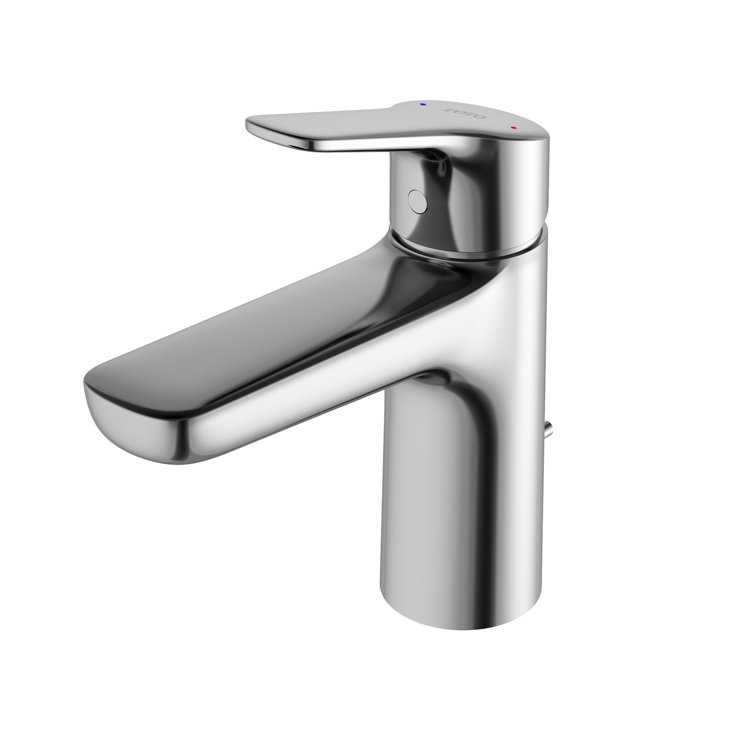 Polished Nickel 6 7/8" Modern Single Hole Faucet with Comfort Glide Technology