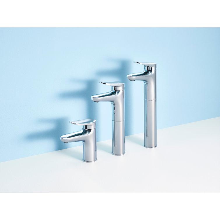 Sleek Chrome 1.2 GPM Single Handle Bathroom Faucet with Drain