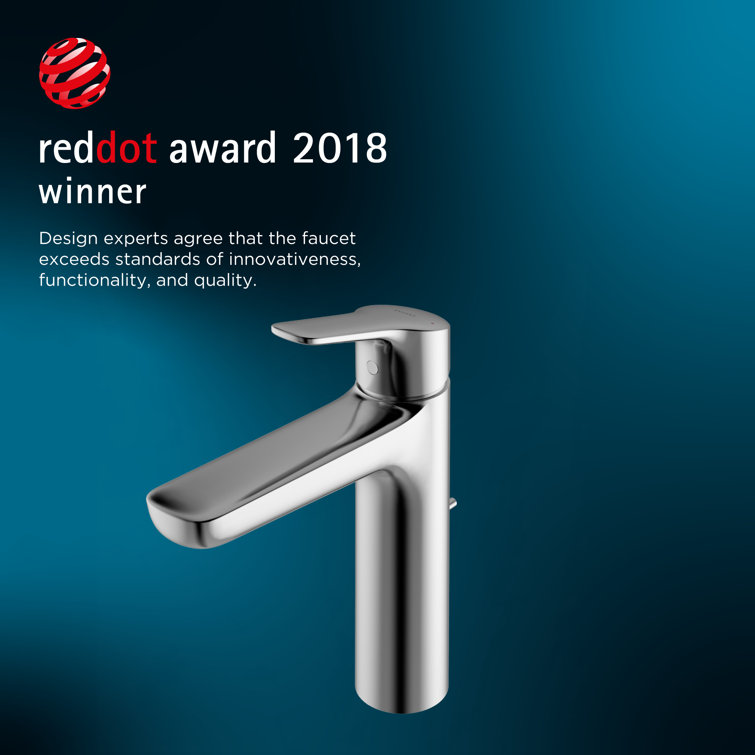 Elegant Polished Chrome Single Hole Bathroom Faucet with Drain Assembly